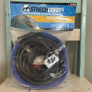 StrechCordz LONG BELT SLIDER Pool Swim Training Belt 20 FT Red 12-31lbs Bands